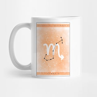 Scorpio star sign design Mug